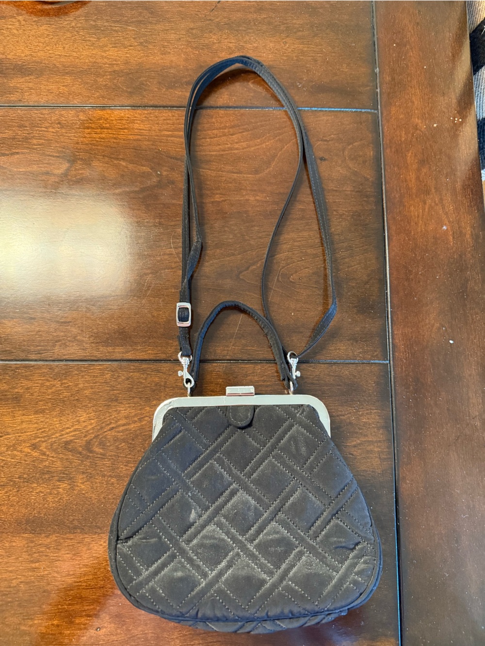 VERA BRADLEY Quilted Black Crossbody Bag